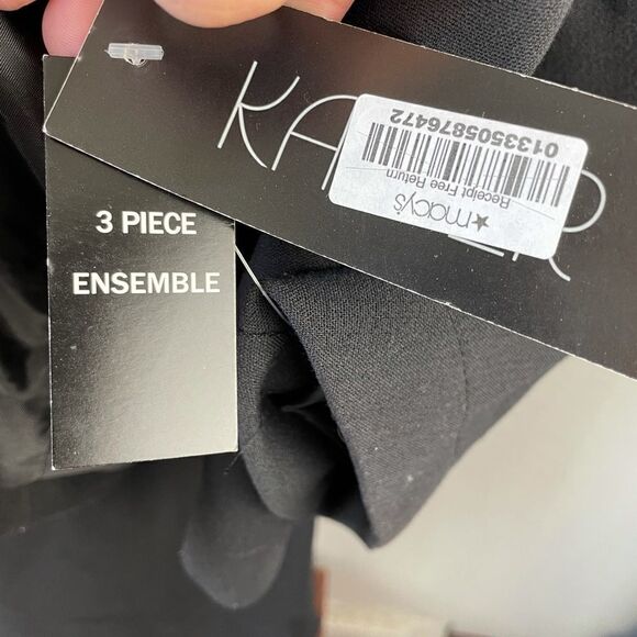 NWT Kasper 3 Piece Black Suit Size 10 - Picture 15 of 15